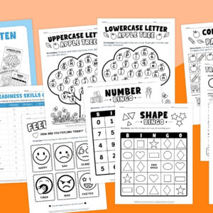 Kindergarten Readiness Worksheet and Activity Bundle