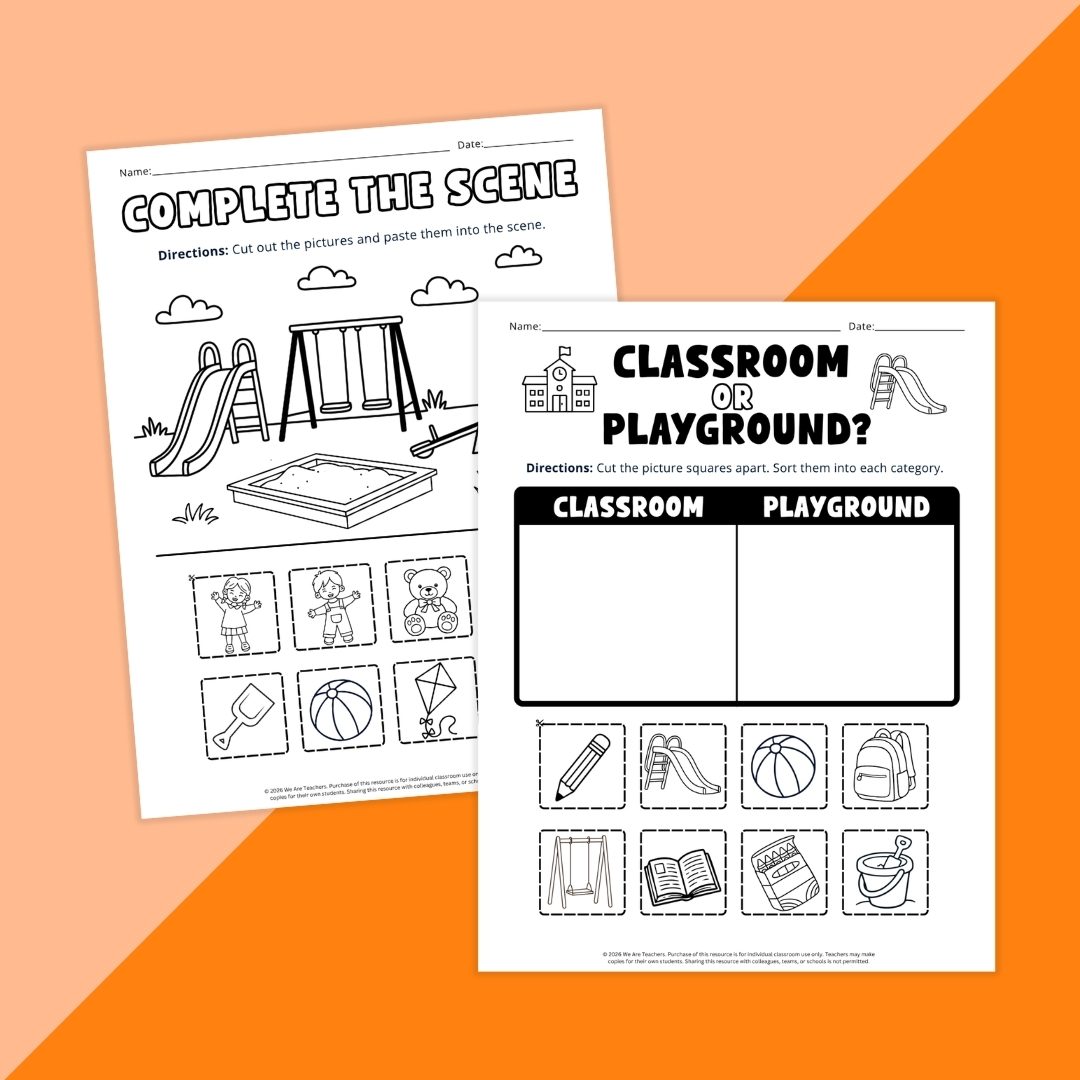 Two activities helping students develop kindergarten readiness.