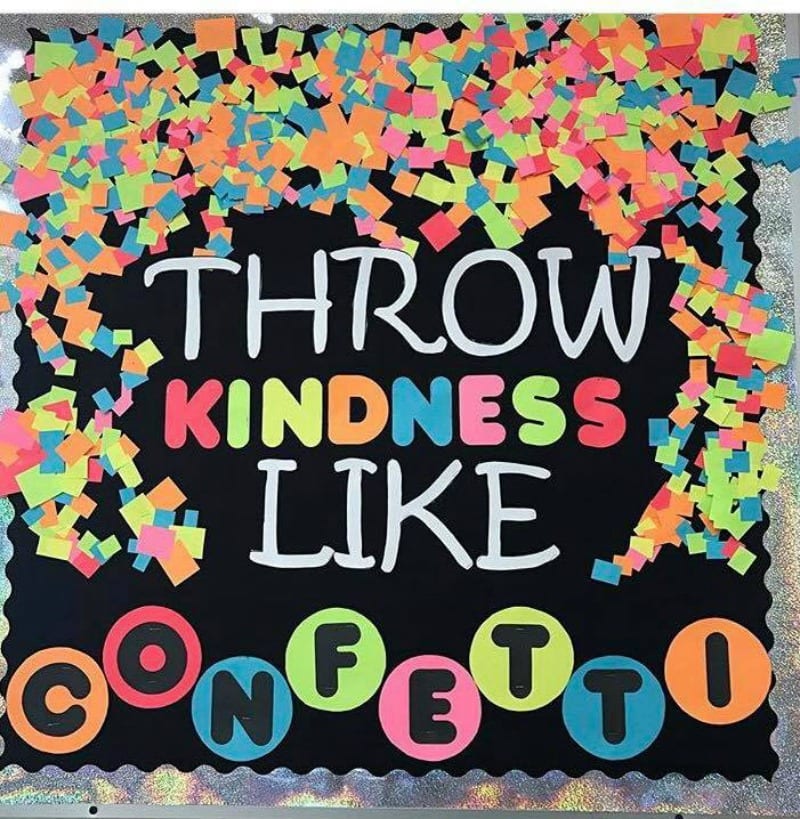 Throw Kindness Like Confetti Bulletin Board 
