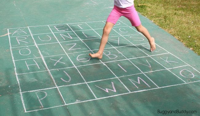 Kinesthetic Reading Activities ABC Grid