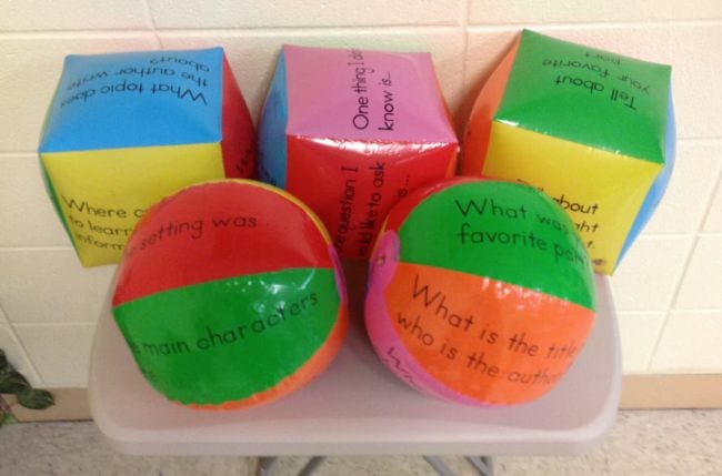 Kinesthetic Reading Activities Guided Reading Beach Balls