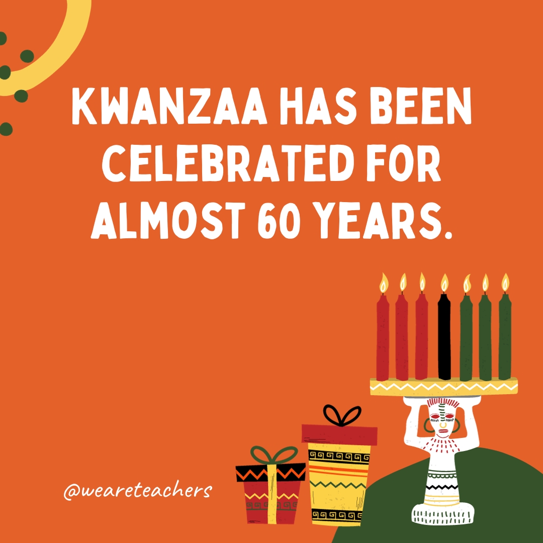 Kwanzaa has been celebrated for almost 60 years.
