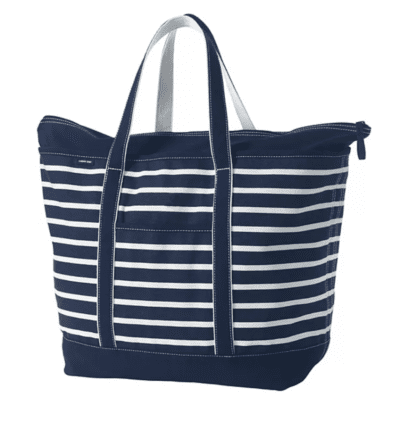 Lands End Zip Top Bag, as an example of teacher tote bags