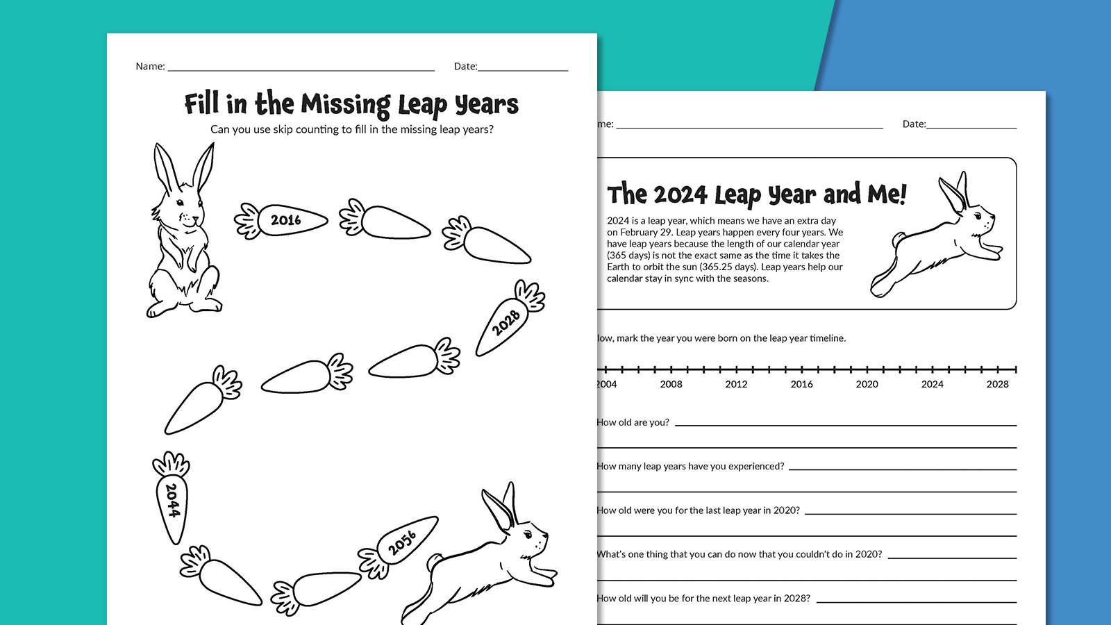 Leap Year Worksheets Free Download
