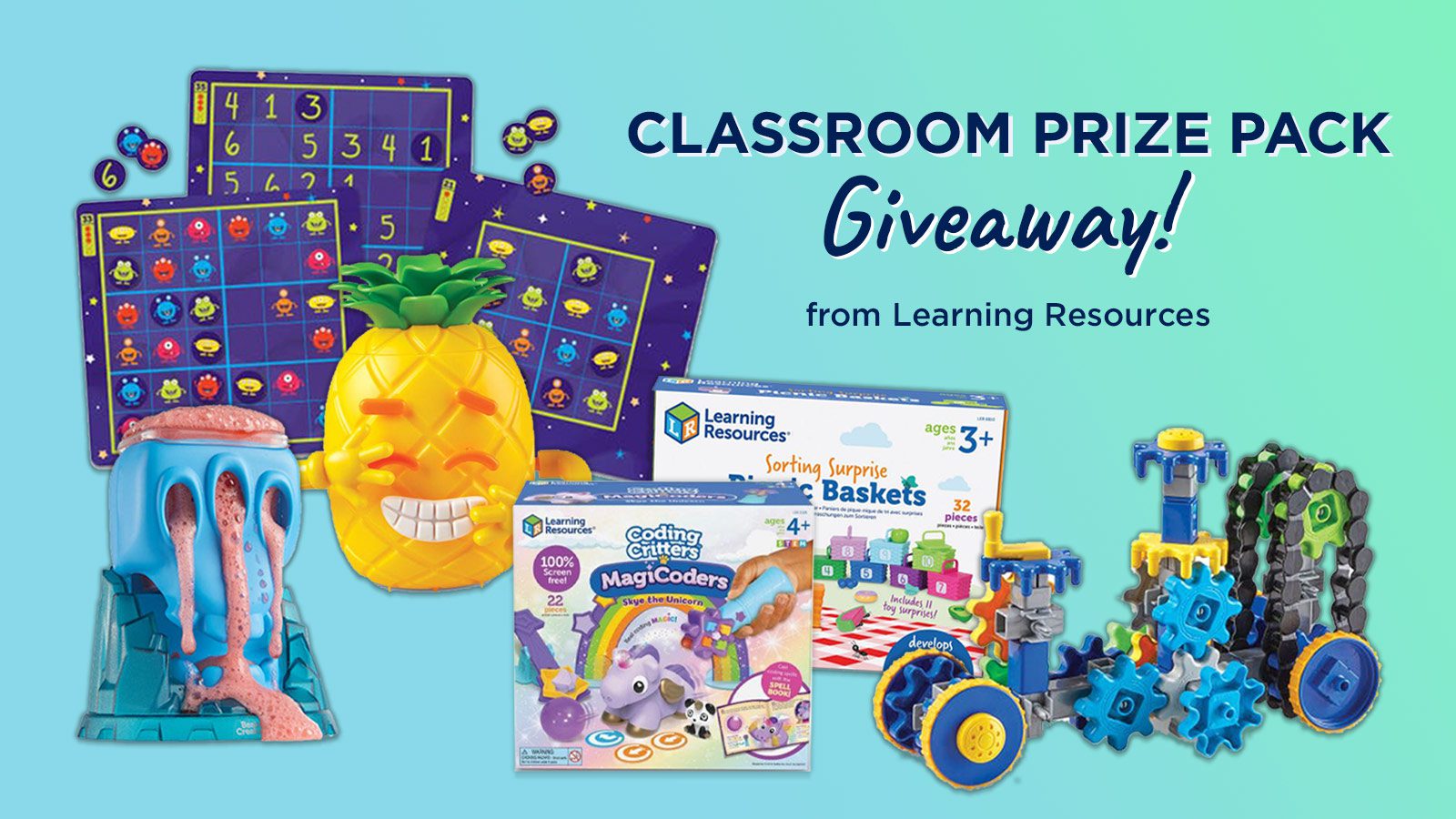 Classroom prize pack giveaway.