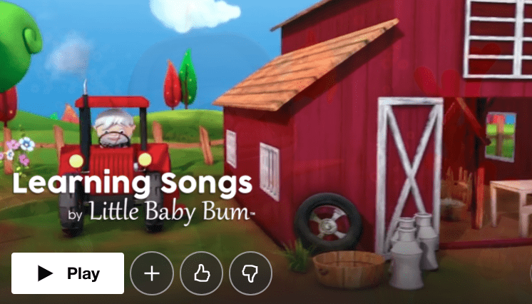 Learning Songs by Little Baby Bum