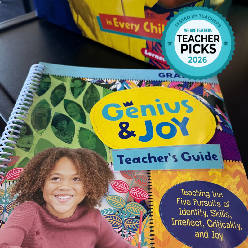 Lerner Genius & Joy – Teacher Guide Genius & Joy Teacher's Guide and curriculum box.