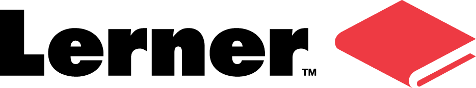 Lerner logo with red book icon