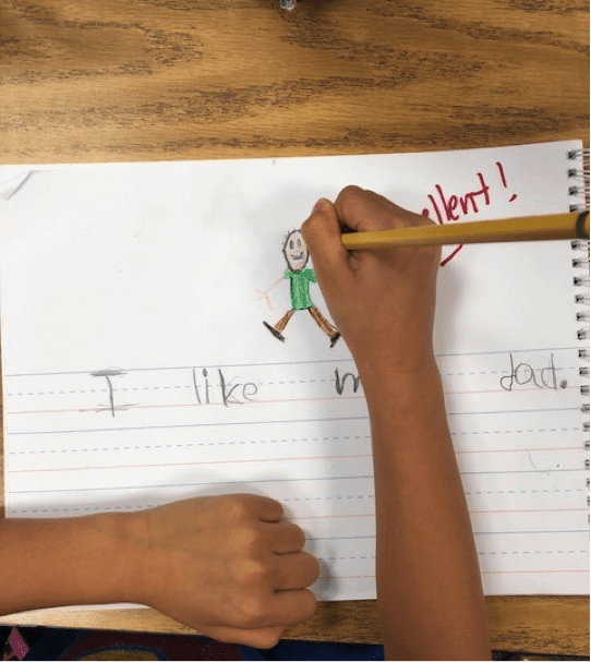 writing tasks kindergarten