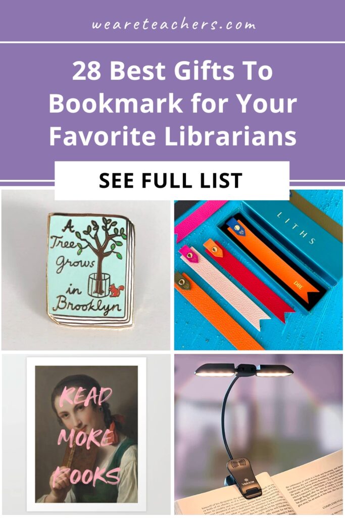We go through the top gifts for librarians, from book valets (you read that right) to literary apparel to snack boxes.