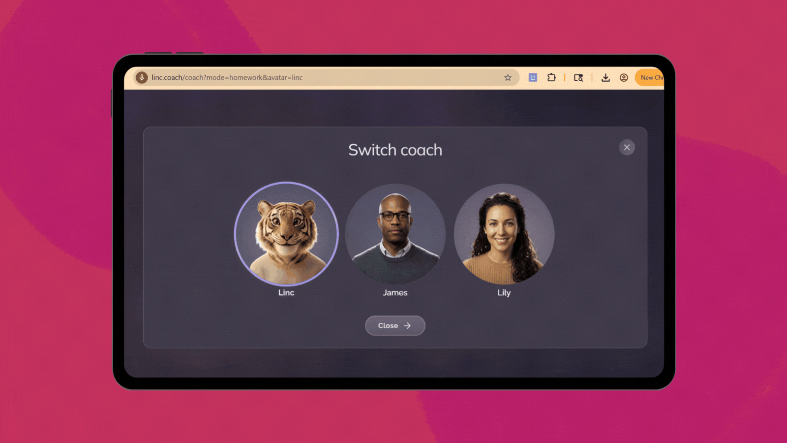 Gif of Lincoln AI Learning Assistant