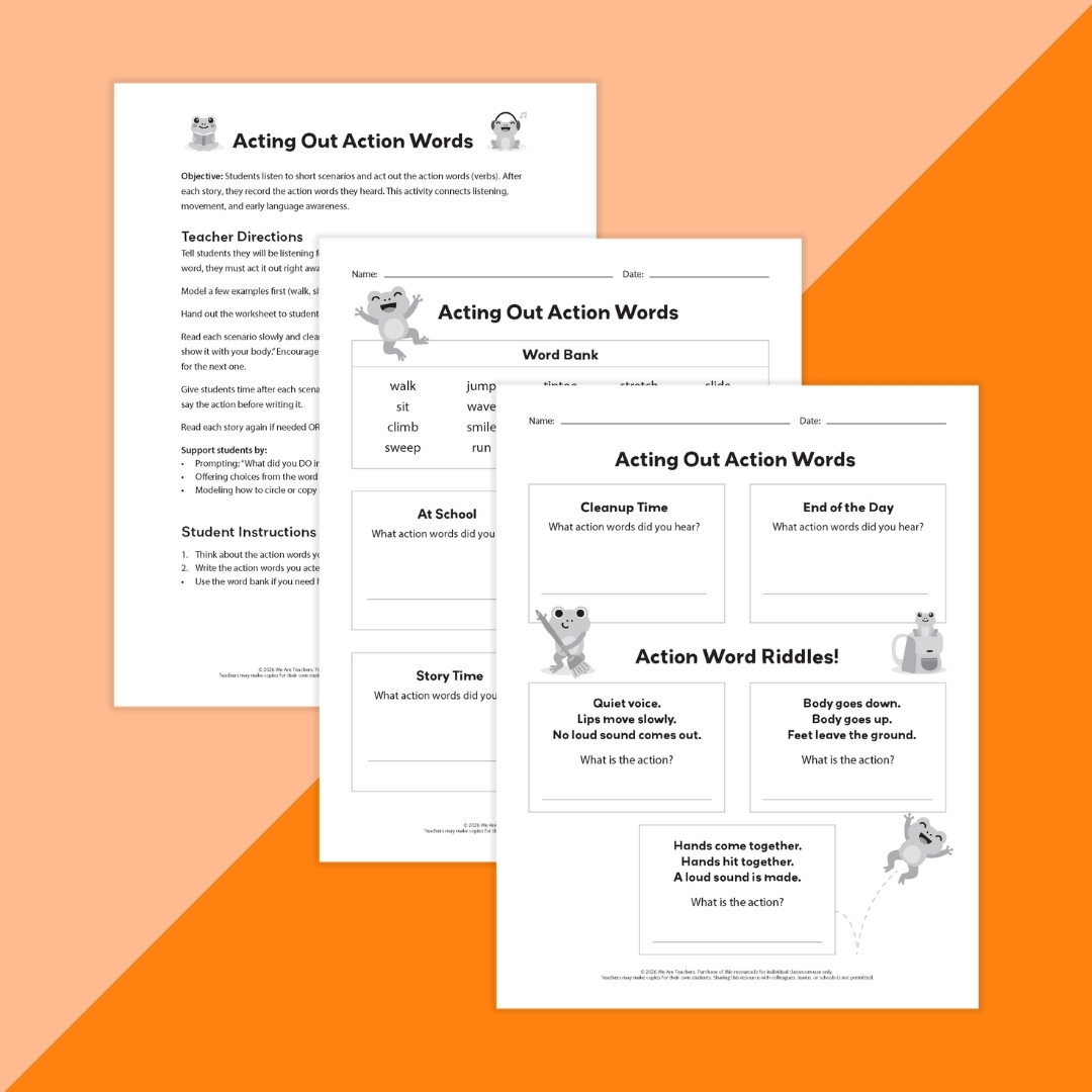 Image showing three pages from the Listening Skills Worksheet & Activity Bundle.