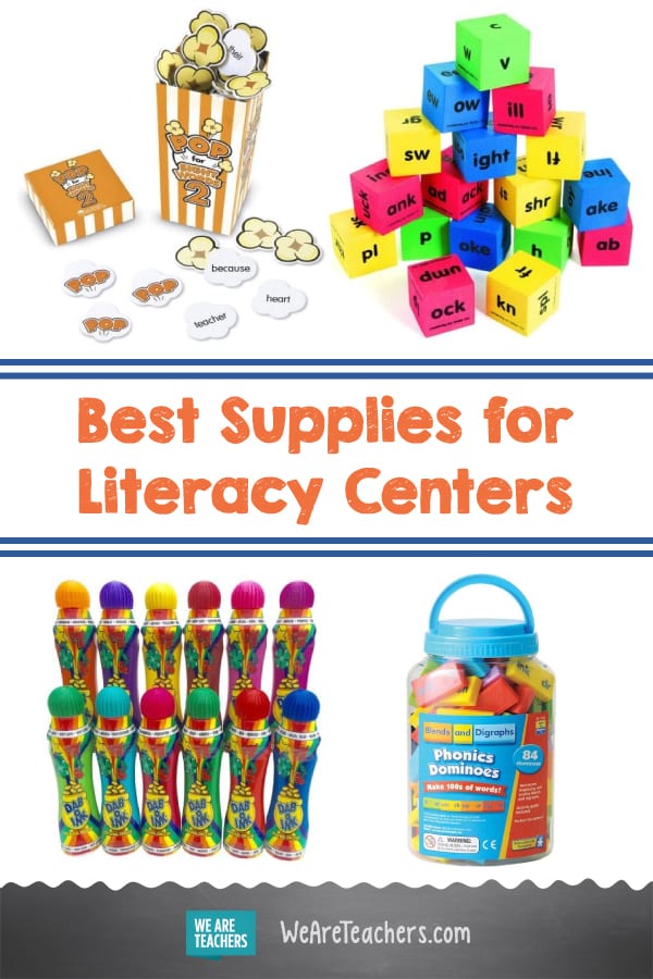 School Supplies Writing Center - Literacy Stations