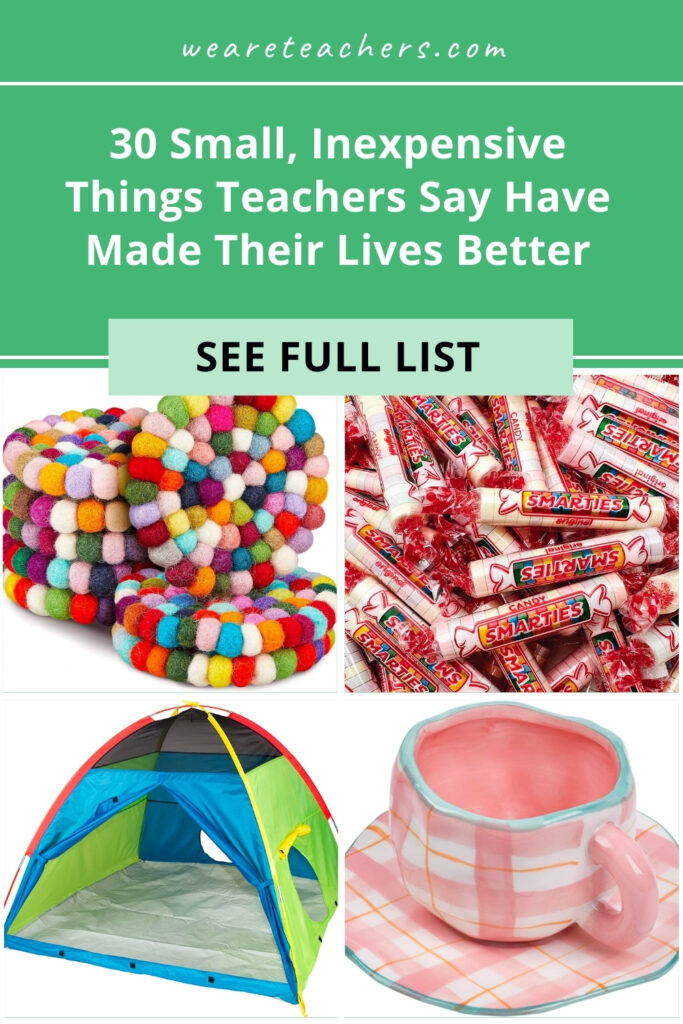 We asked our teacher audience to tell us what small, inexpensive things have made their teaching lives better, easier, or more fun, and all of them made us want to click “Add to cart.”