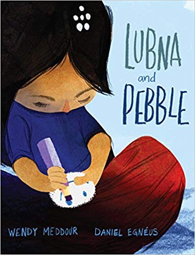 Book cover for Lubna and Pebble as an example of kindergarten books