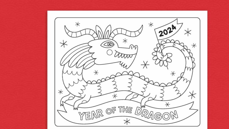 Lunar New Year Coloring Page