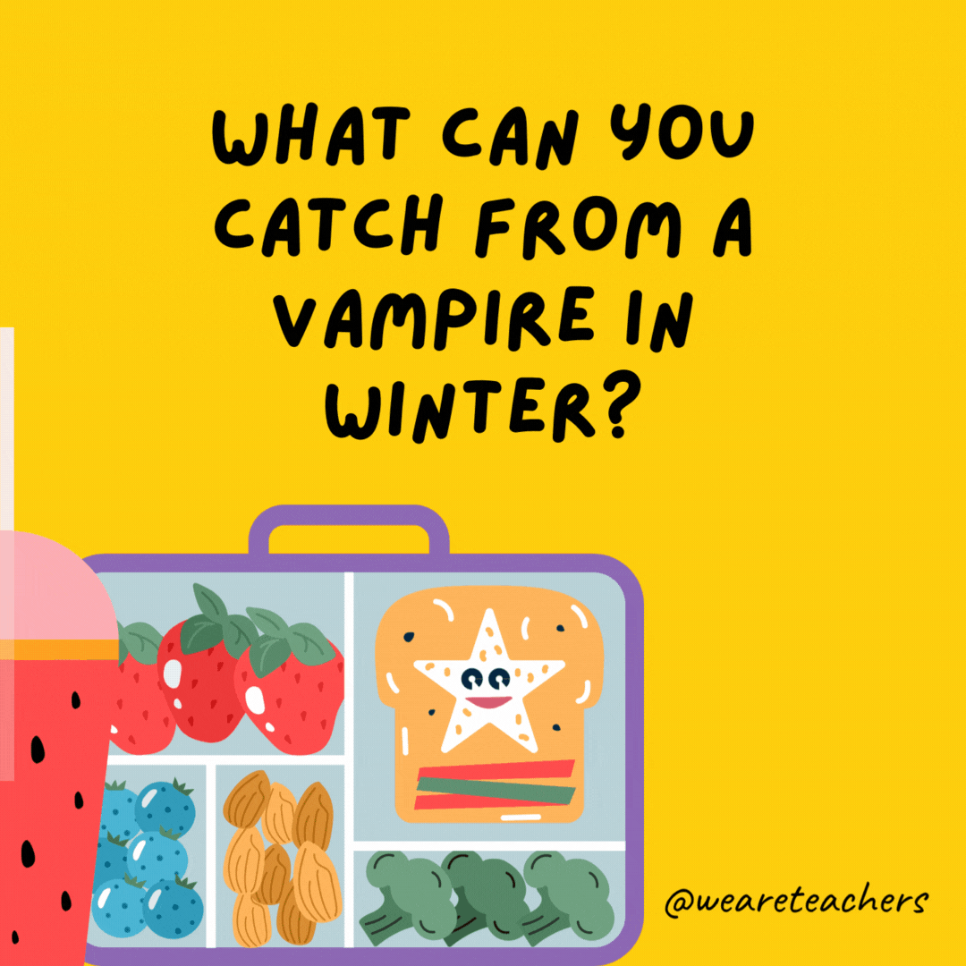 What can you catch from a vampire in winter?