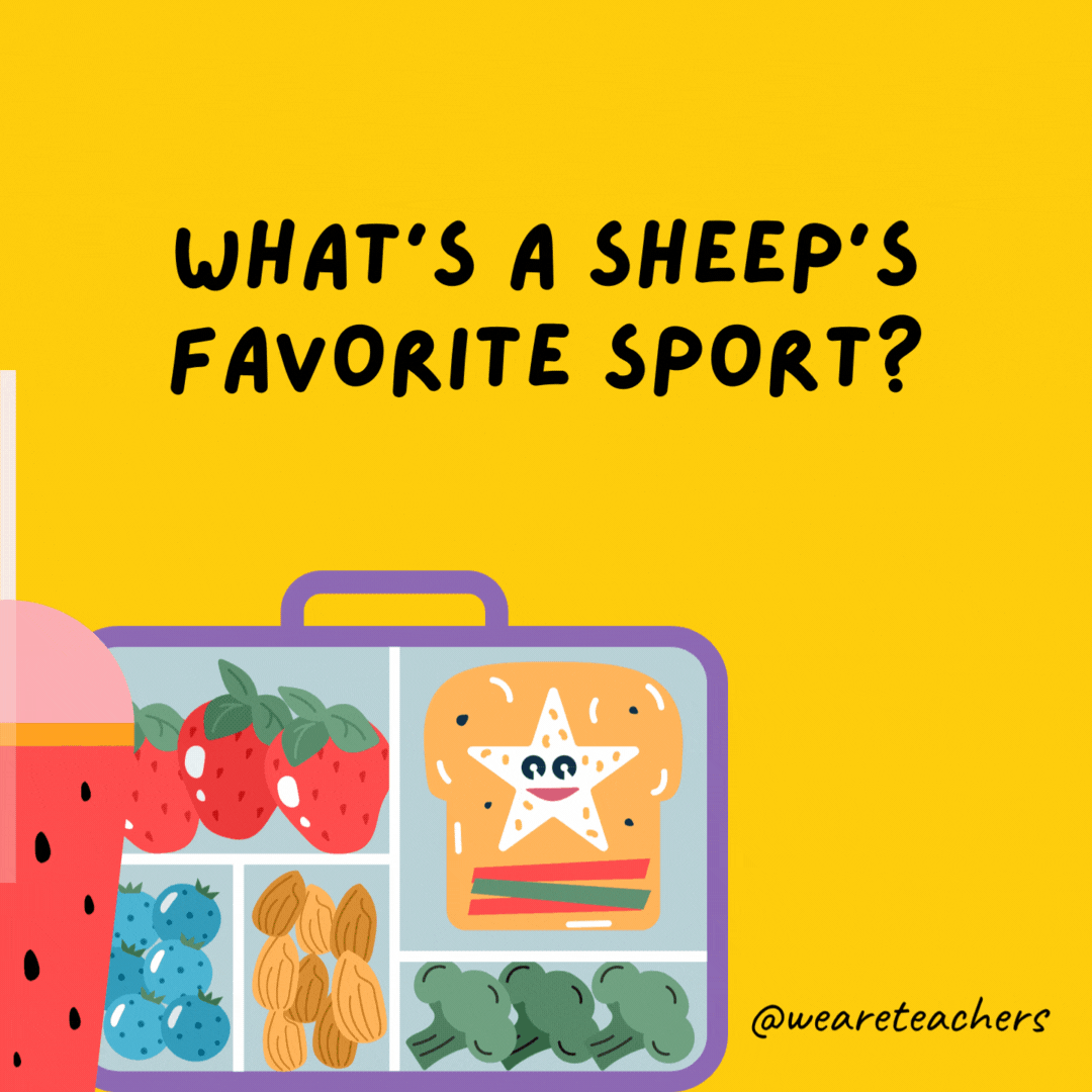 What's a sheep's favorite sport?- lunch box jokes