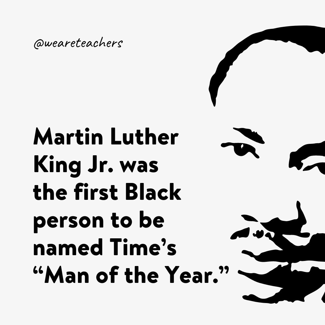 Martin Luther King Jr. was the first Black person to be named Time’s “Man of the Year.”