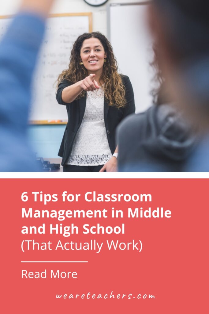 Classroom management can be a struggle. It takes time, practice, and patience. These tips for middle school and high school actually work.