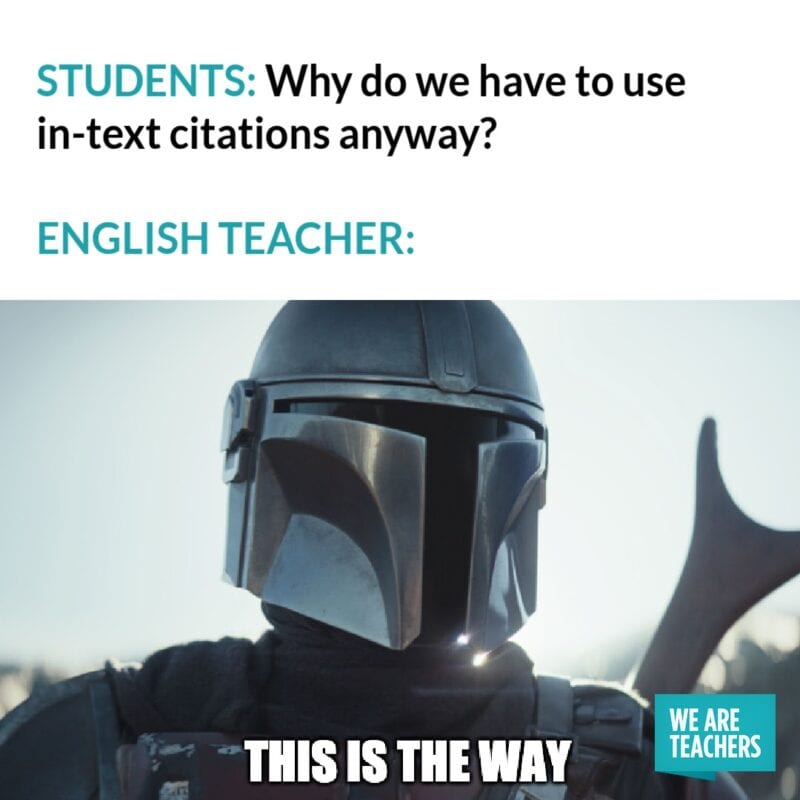 Why do we have to use in-text citations meme
