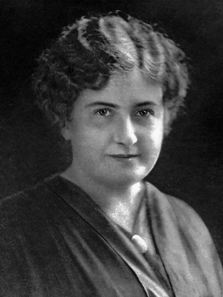 Black and white portrait of Dr. Maria Montessori