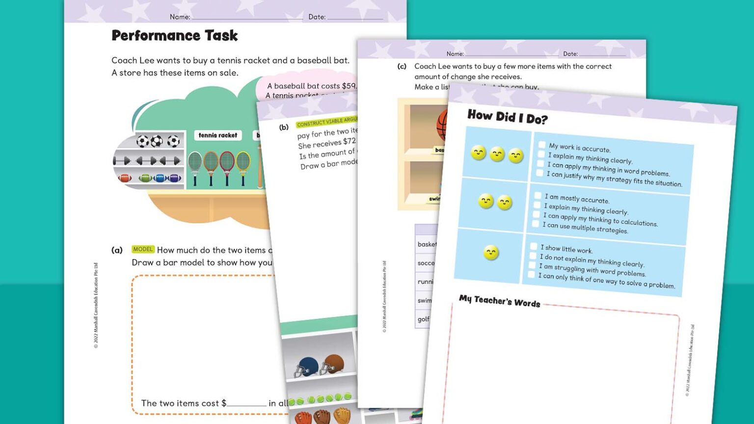 6 Free Math Performance Tasks for Grades K-5 - Jelettay.com