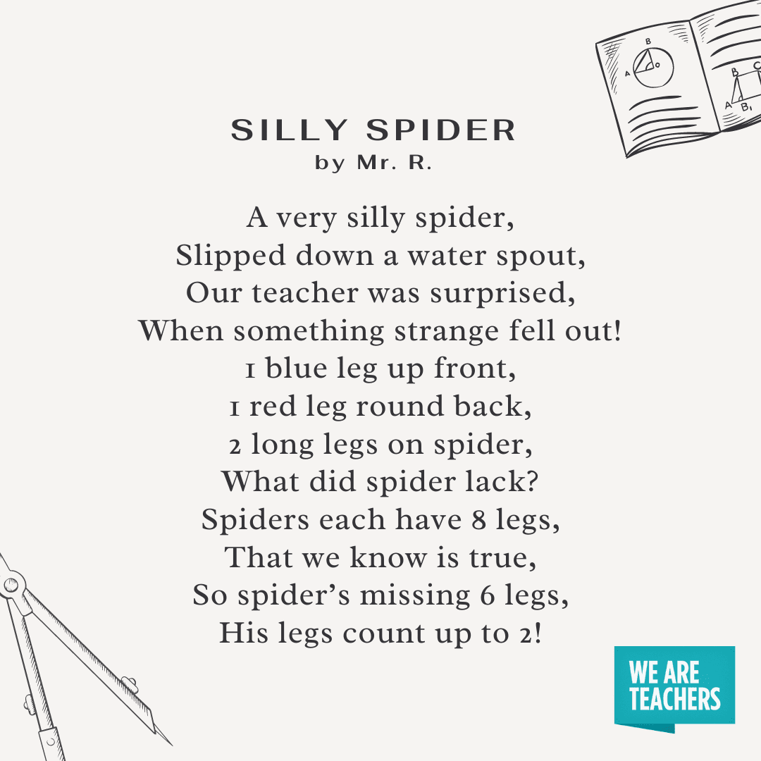 Silly Spider -- Math poems