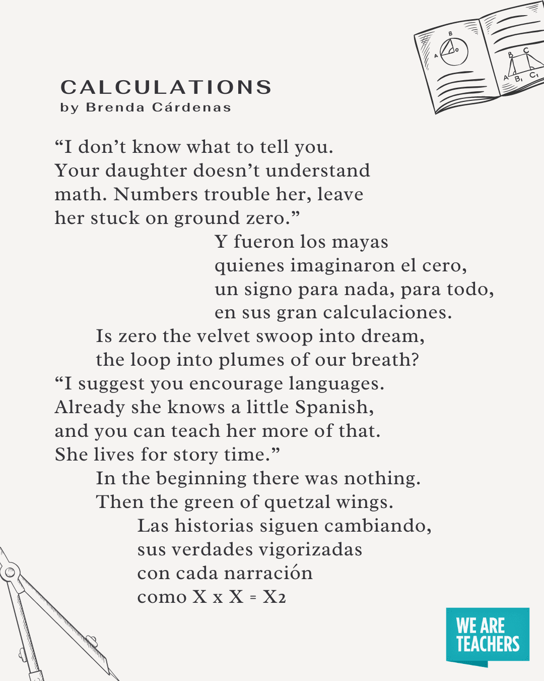 Calculations -- math poems for kids