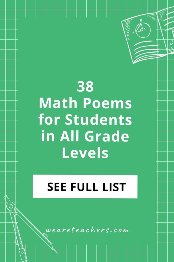 We've compiled a list of math poems for students of all grade levels that are perfect for the classroom or distance learning.