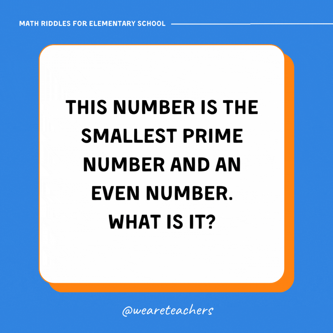 This number is the smallest prime number and an even number. What is it?