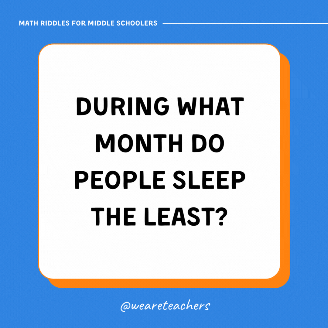 During what month do people sleep the least?