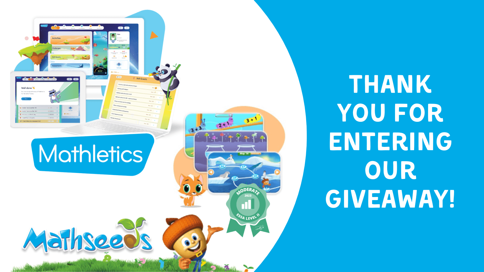Thank you image for the Mathletics and Mathseeds giveaway