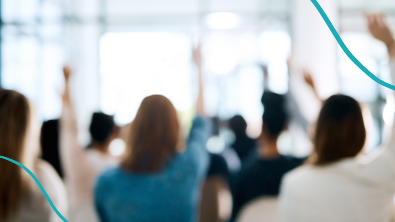 Image of teacher sitting in on Moms for Liberty meeting