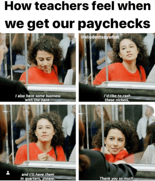 Memes About Teacher Pay