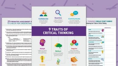 Get a Free Critical Thinking Poster, Rubric, and Assessment Ideas