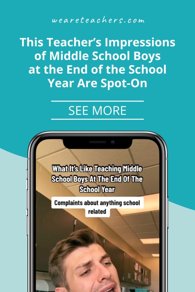 Teacher Gabe Dannenbring talks about teaching middle school boys at the end of the school year, and his impressions are spot-on.