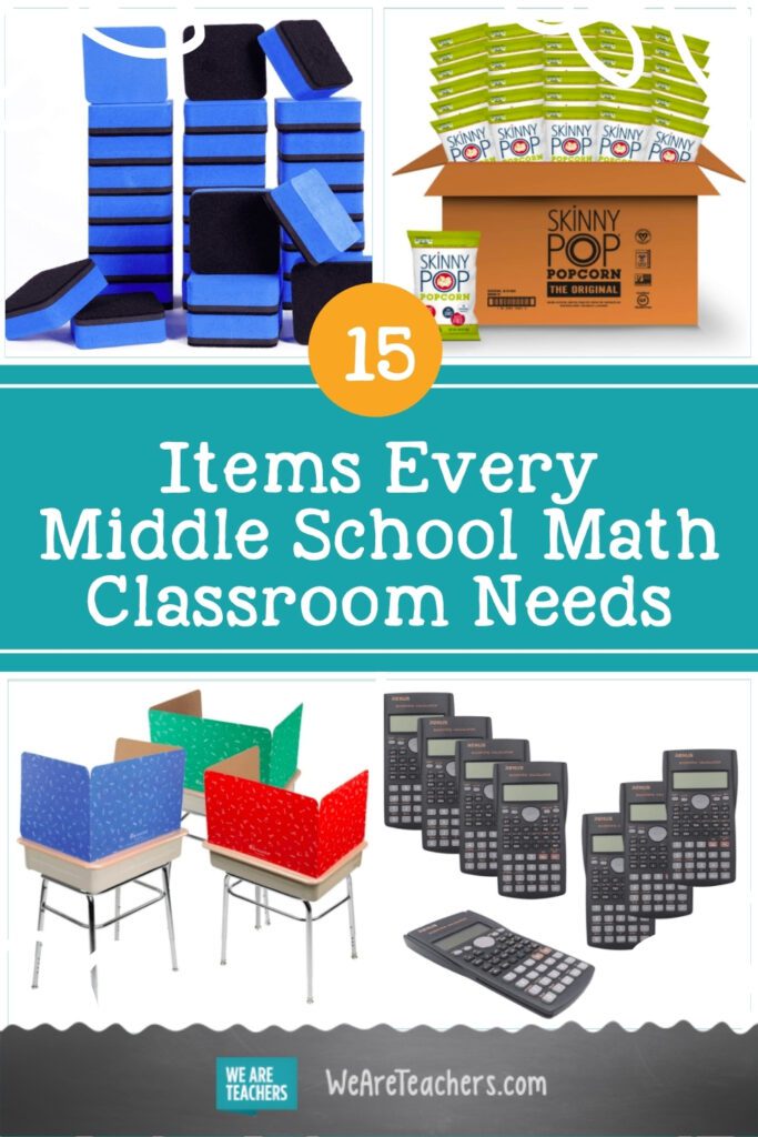 15 Items Every Middle School Math Classroom Needs