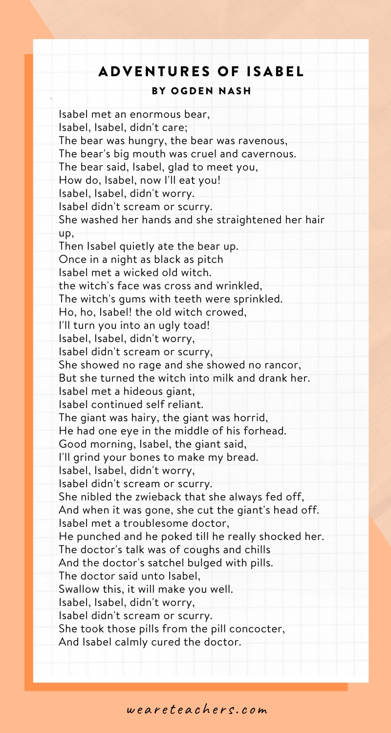 The Adventures of Isabel by Ogden Nash