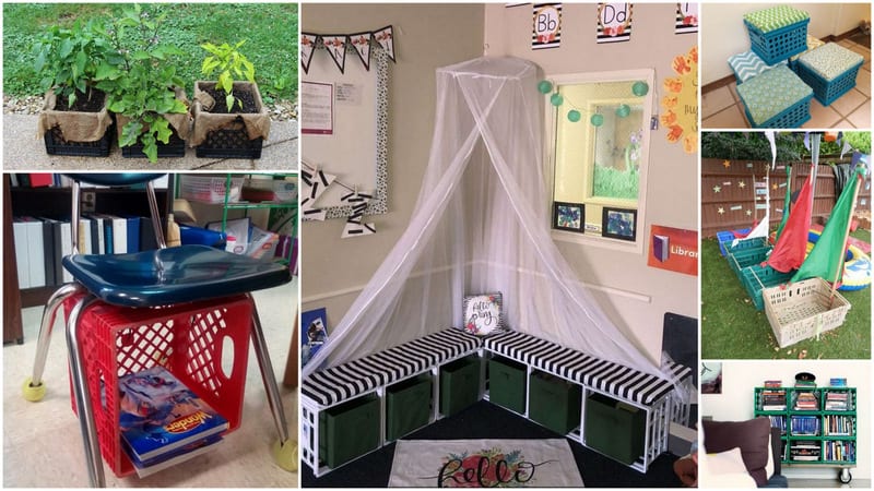 23 Creative Ways to Use Milk Crates in the Classroom - We Are Teachers