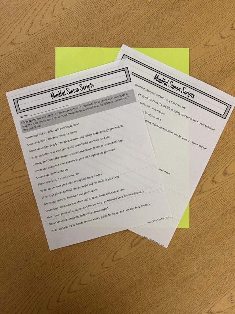 Mindful Simon Scripts