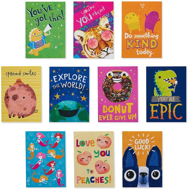 20 Free or Inexpensive Surprises You Can Send Students in the Mail Mini note cards