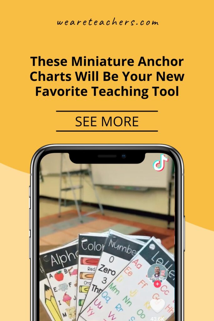 These miniature anchor charts are perfect for young learners. You can use them for many different learning targets in your classroom.