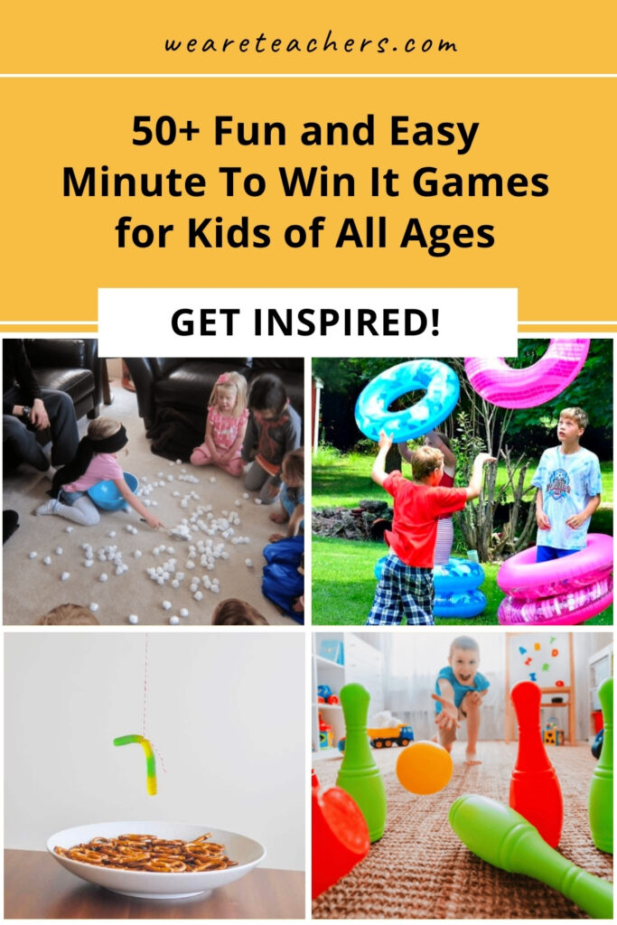 50+ Fun and Easy Minute To Win It Games for Kids of All Ages