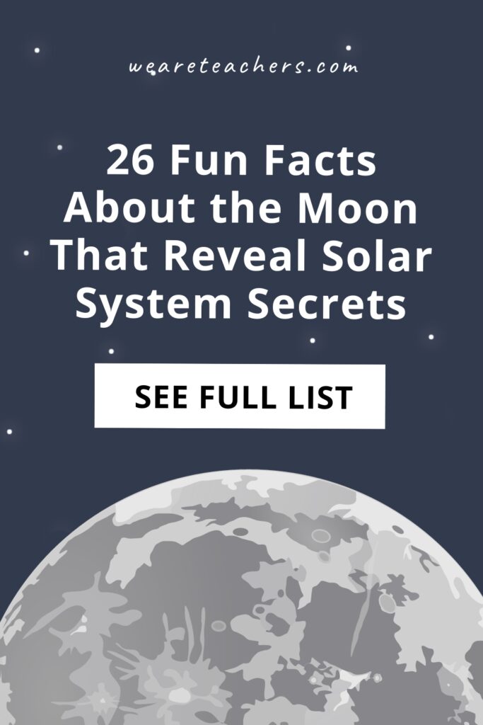 The moon is a magnificent object in the night sky. Here are some marvelous facts about the moon to share in the classroom.
