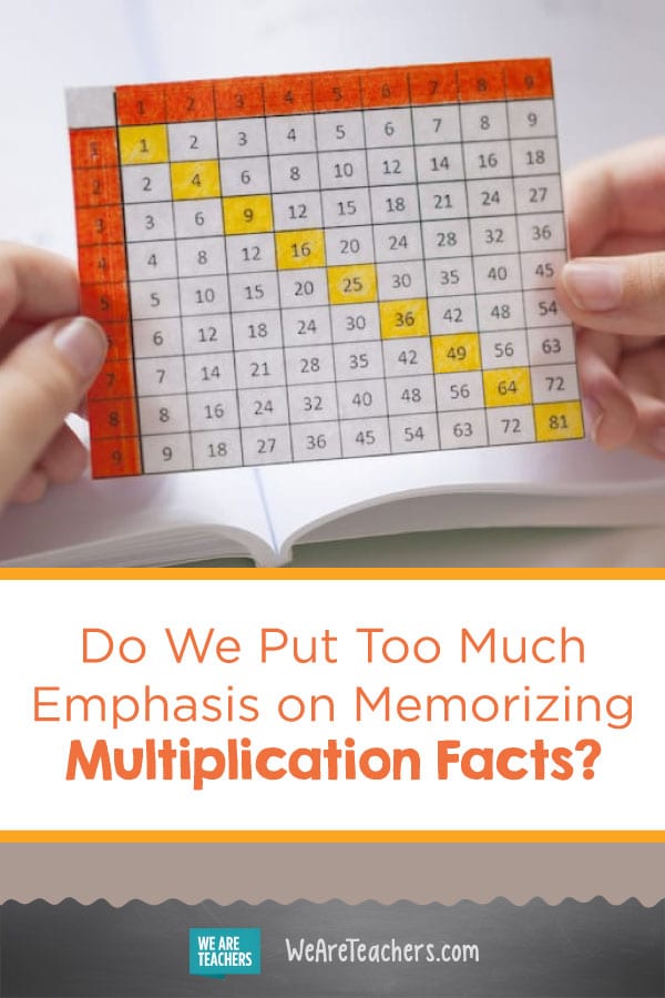 Do We Put Too Much Emphasis on Memorizing Multiplication Facts?