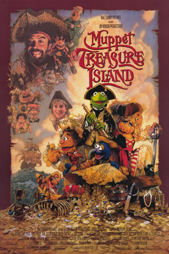 Muppets Treasure Island (1996)- summer movies for kids