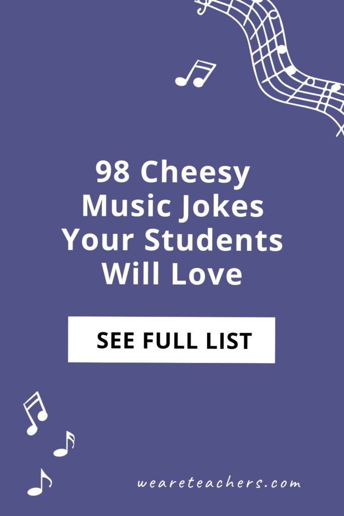 Looking to start music class on a light note? Your students will love this collection of our favorite cheesy music jokes!