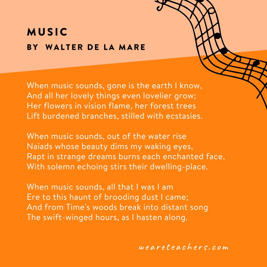 Music by Walter de la Mare.