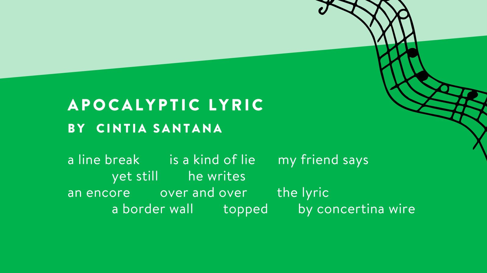 apocalyptic lyric by Cintia Santana.